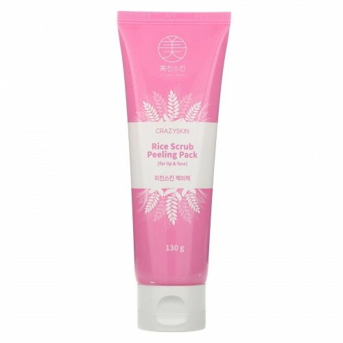Crazy Skin, Rice Scrub Peeling Pack, 130 g