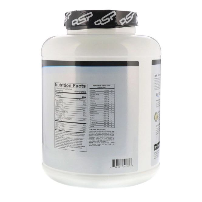 RSP Nutrition, Сывороточный протеин в виде порошка, печенье со сливками, 4,7 фунта (2,14 кг)