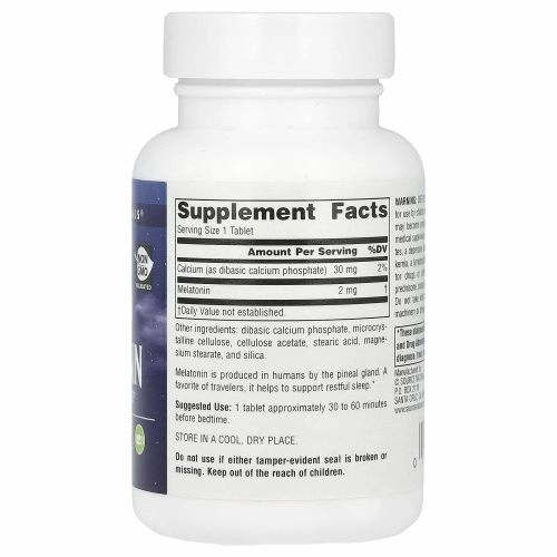 Source Naturals, Мелатонин, Таблетки с замедленным высвобождением, 2 мг, 240 таблеток