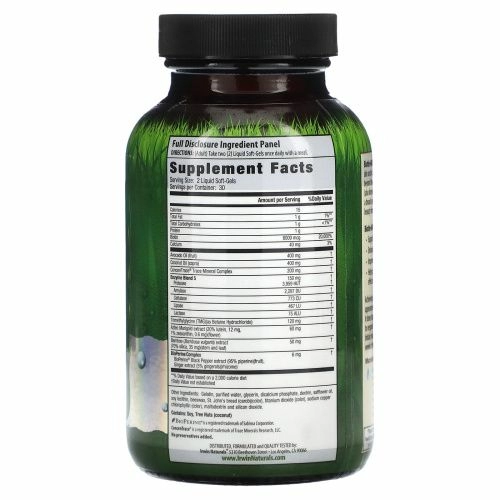 Irwin Naturals, Биотин-6000, С экстрактом бамбука, 60 жидких капсул