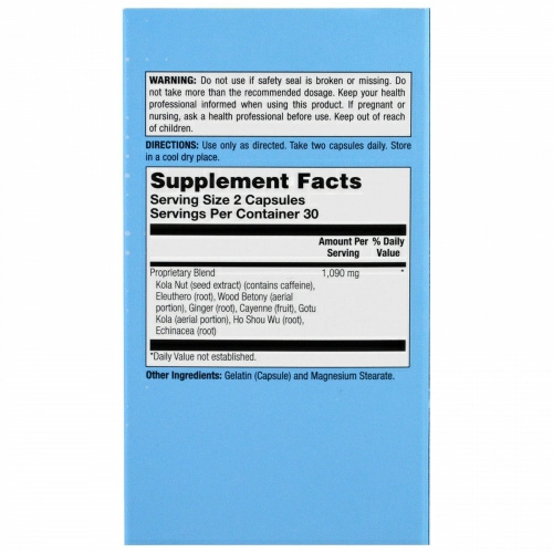 Natural Balance, Original PEP, Herbal Energizer, 60 Capsules