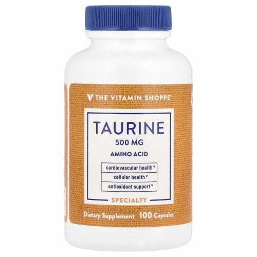 The Vitamin Shoppe, таурин, 500 мг, 100 капсул
