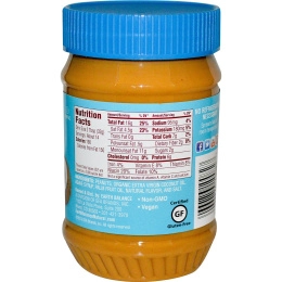 Earth Balance, Кокосово-арахисовая паста, сливочная, 16 унций (453 гр)