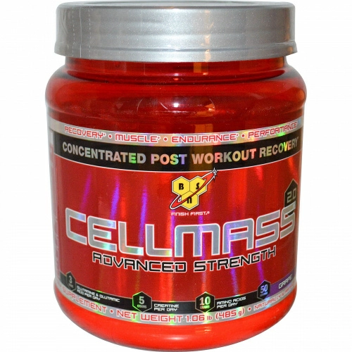 BSN, Cellmass 2.0, концентрированная добавка для восстановления после тренировок, виноград, 1.06 фунта (485 г)