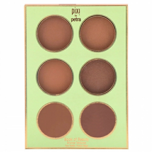 Pixi Beauty, Book of Beauty, бронзовая текстура, 6 бронзаторов - 0,09 унций (2,7 г) каждый