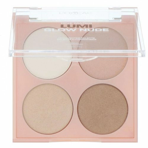 L'Oreal, Палетка хайлайтеров True Match Lumi Glow Nude, оттенок 760 «Лунный поцелуй», 7,3 г