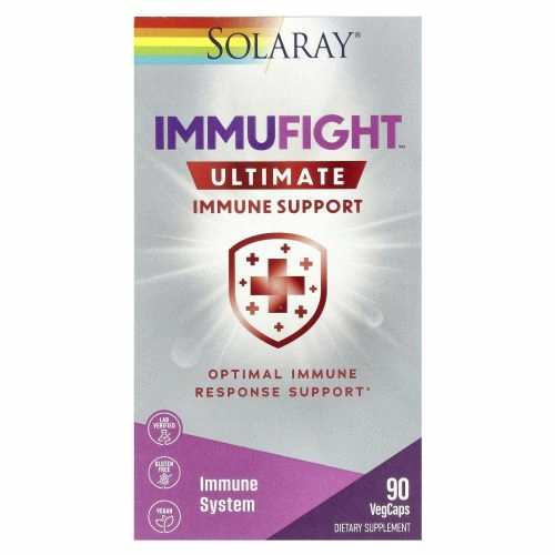 Solaray, ImmuFight ™, максимальная поддержка иммунитета, 90 растительных капсул