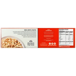 Ancient Harvest, POW! Паста из красной чечевицы, узкая лапша, 8 унц. (227 г)