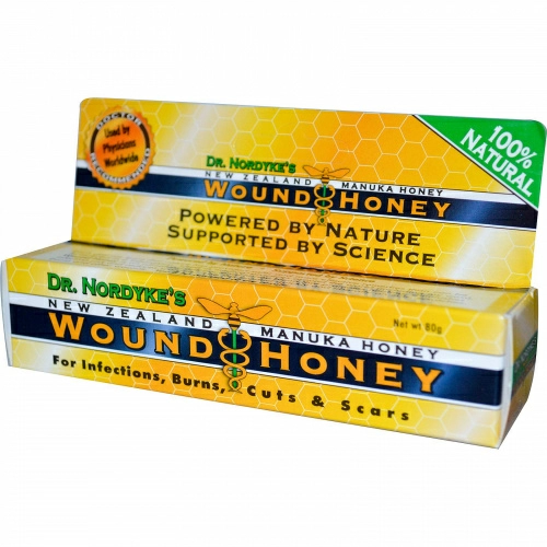 Eras Natural Sciences, Новозеландский мед мануки доктора Нордика, мед для ран, 80 г