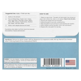 PatchAid, Патчи с витамином D3 и кальцием, 30 шт.