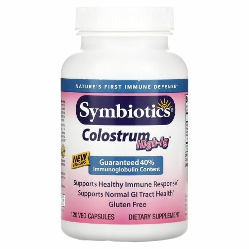 Symbiotics, High-IG, молозиво, 120 вегетарианских капсул