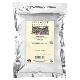 Starwest Botanicals, Органический корень куркумы (C / S), 453,6 г (1 фунт)