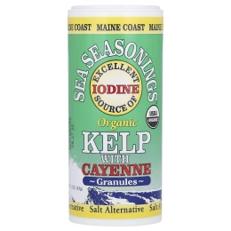 Maine Coast Sea Vegetables, Sea Seasonings, органические бурые водоросли с кайенским перцем, в гранулах, 43 г (1,5 унции)