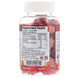 CORAL LLC, Жевательные конфеты с кальцием для детей, со вкусом вишни, 60 жевательных таблеток