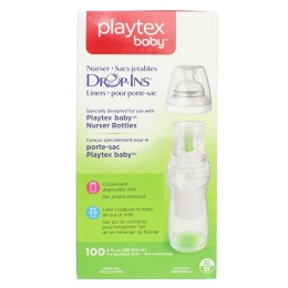 Playtex Baby, Вкладыши в бутылочки для кормления, 100 вкладышей по 8-10 унц. (236-300 мл)