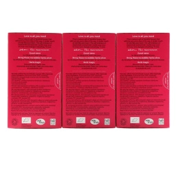 Pukka Herbs, Любовь, Чай с органической розой, ромашкой и лавандой, Без кофеина, Упаковка из 3 единиц, По 20 пакетиков травяного чая в каждой
