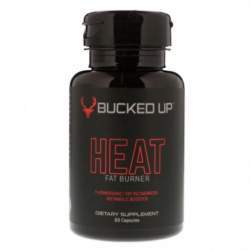 Bucked Up, HEAT, Fat Burner, 60 Capsules