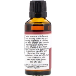 Plant Therapy, 100% чистые эфирные масла, ветиверовое масло, 1 ж. унц. (30 мл)