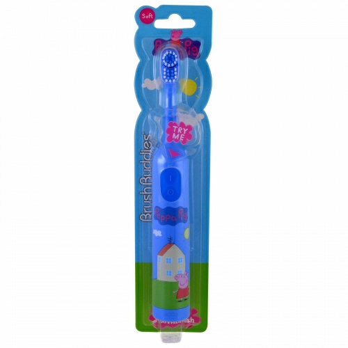 Brush Buddies, Свинка Пеппа, зубная электрощетка, мягкая , 1 зубная щетка