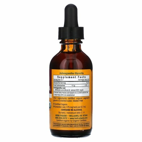 Herb Pharm, Ашваганда, без спирта, 60 мл (2 жидк. унц.)