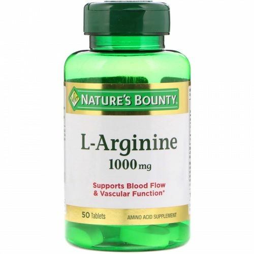 Nature's Bounty, L-аргинин, 1000 мг, 50 таблеток