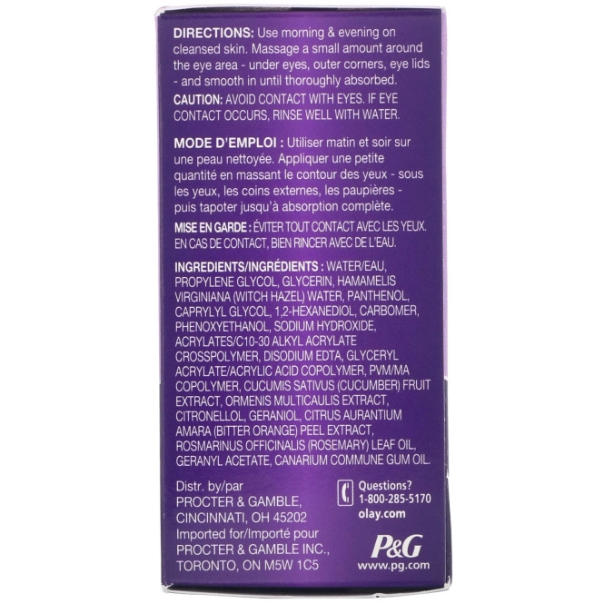 Olay, Антивозрастной классический гель для глаз, 15 мл (0,5 жидк. унции)