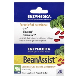 Enzymedica, BeanAssist, 30 капсул