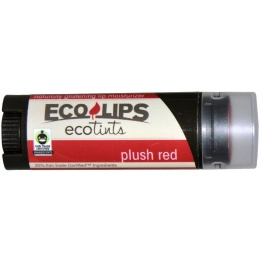 Eco Lips Inc., Ecotints, увлажняющий бальзам для губ, Plush Red, 0.15 унций (4.25 г)