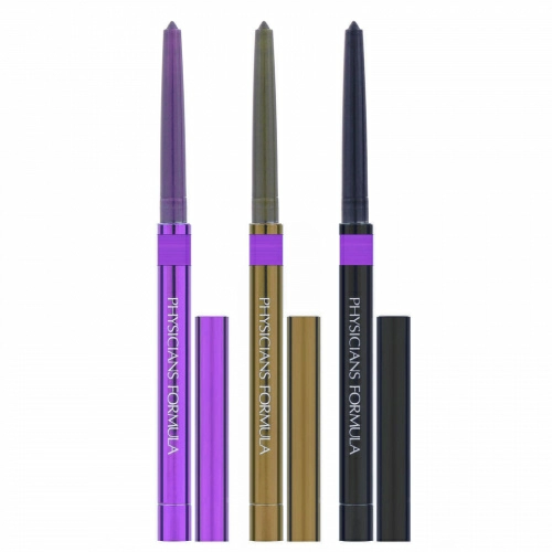 Physicians Formula, Шиммер полоски, изготовленный для усовершенствования глаз, трио подводок для глаз, коричневые глаза, 0,85 г (0,03 унции)