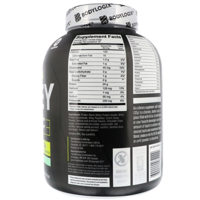 Bodylogix, Ultra Whey, мятный шоколад, 4ф. (1,8 кг)
