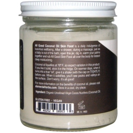All Good Products, Органическое кокосовое масло, питание кожи, кокос, 7.5 ж.унций (222 мл)