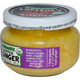 Great Eastern Sun, Органический рубленый имбирь, 4,5 унций (127 г)