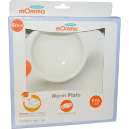Lansinoh, mOmma, теплая тарелка, цвет зеленый, 1 тарелка, 1 чашка