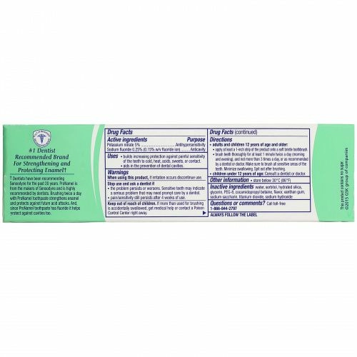 Sensodyne, ProNamel,  Daily Protection Toothpaste, MintEssence, 4.0 oz (113 g)