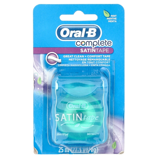 Oral-B, Complete, SatinTape, мятная лента, 25 м (27 ярдов)