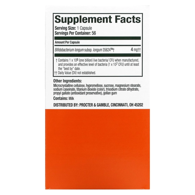 Align Probiotics, Поддержка пищеварения 24/7, пробиотическая добавка, 56 капсул