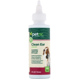 petnc NATURAL CARE, Clean Ear Liquid, All Pet, 4 fl oz (118 ml)