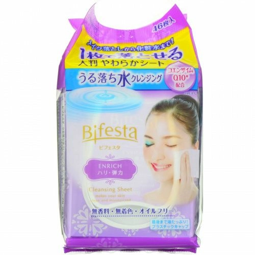 Mandom, Bifesta, Enrich, очищающее средство, 46 салфеток