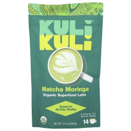 Kuli Kuli, Organic Superfood Latte, матча с морингой, 96,6 г (3,41 унции)