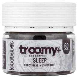 Troomy Nootropics, Sleep, функциональные грибы в виде жевательных таблеток, со вкусом черной малины, 60 жевательных таблеток