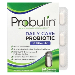 Probulin, Daily Care, пробиотик, 10 млрд КОЕ, 30 капсул