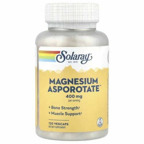 Solaray, Magnesium Asporotate, 120 вегетарианских капсул