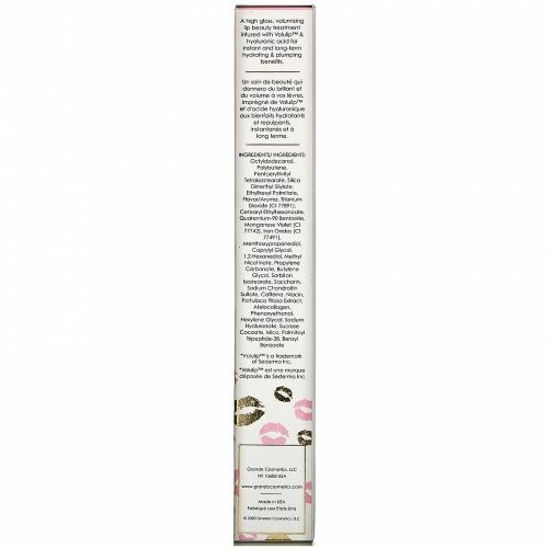 Grande Cosmetics, GrandeLips, Hydrating Lip Plumper, Pale Rose Gloss, 0.08 fl oz (2.4 ml)