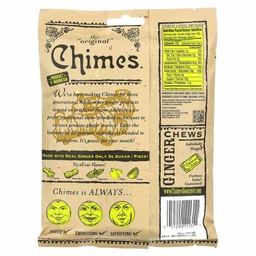 Chimes, Имбирные жевательные конфеты, оригинальные, 5 унций (141.8 г)