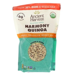 Ancient Harvest, Органический киноа «Гармония», трехцветная смесь, 408 г