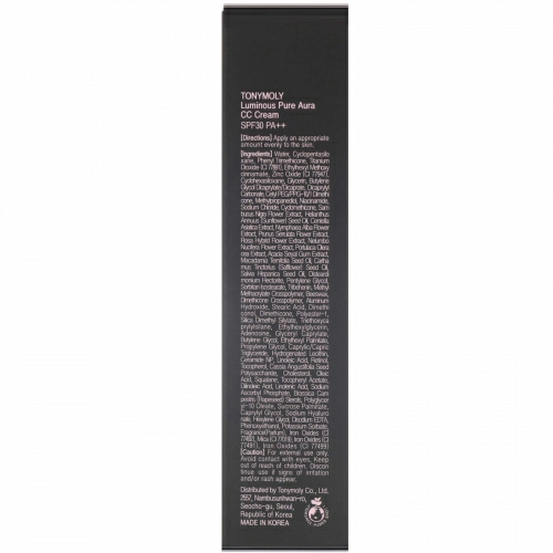 Tony Moly, Сияние, CC крем "Чистая аура", SPF30 PA++, 1,69 унции (50 мл)