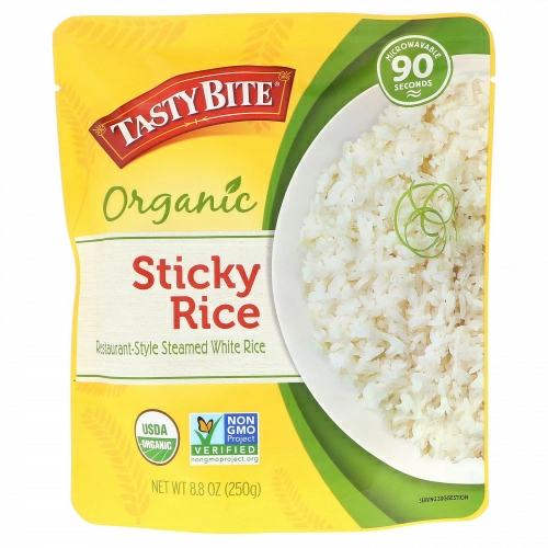 Tasty Bite, Органический клейкий рис, 250 г (8,8 унции)