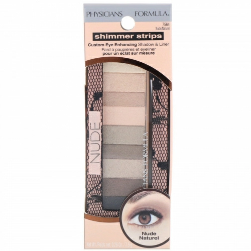 Physicians Formula, Мерцающие полоски, специальные тени и обводка для глаз, ненакрашенный вид, 0.26 унций (7.5 г)