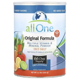 All One, Nutritech, Nutritech, Original Formula, мультивитаминный и минеральный порошок, без добавок, 1000 г (2,2 фунта)