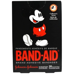 Band Aid, Adhesive Bandages, Disney Mickey Mouse, 20 Assorted Sizes